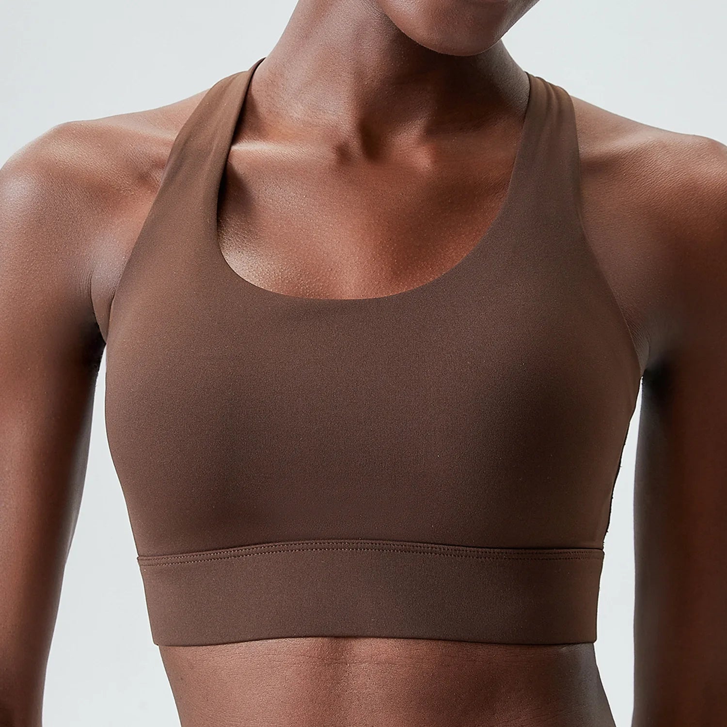 Top Esportivo Feminino Fit Diamond – High Impact U-Neck Super Stretch