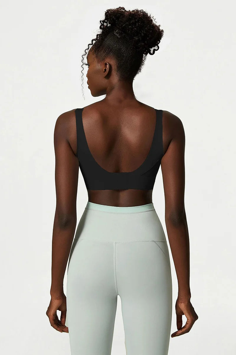 Top Esportivo Feminino Fit Diamond – High Impact Color Contrast com Bojo