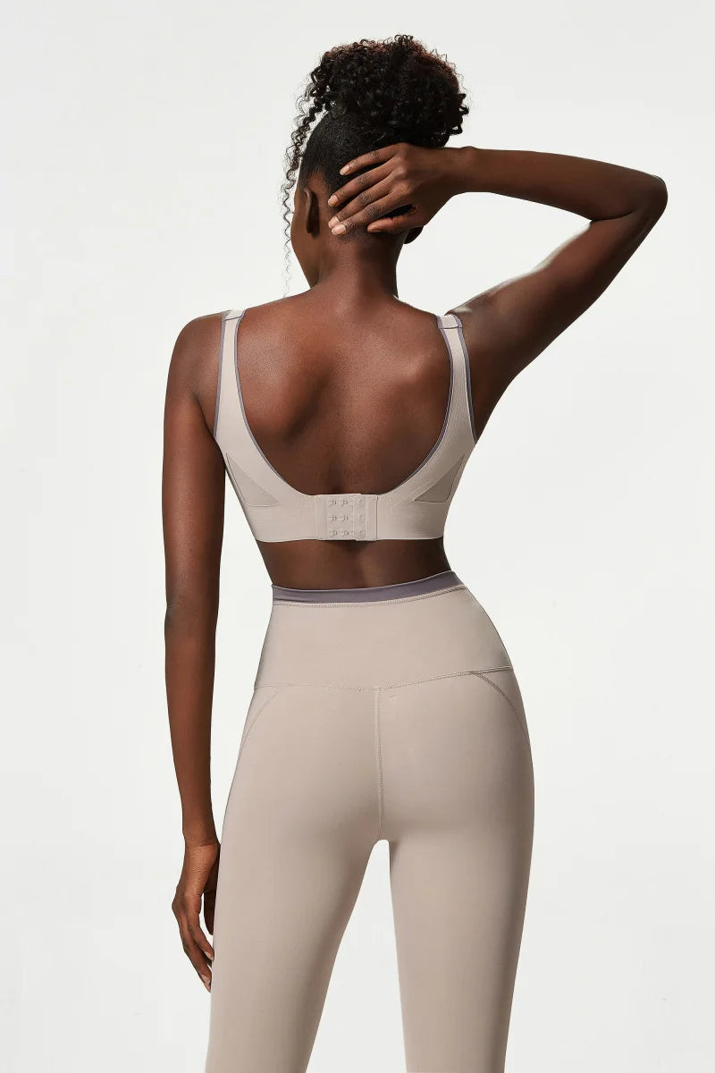 Top Esportivo Feminino Fit Diamond – High Impact Color Contrast com Bojo