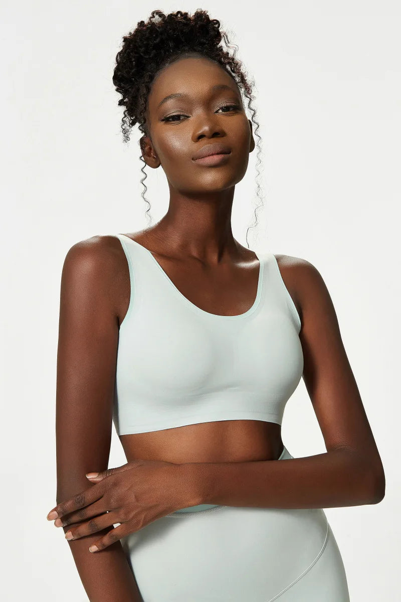 Top Esportivo Feminino Fit Diamond – High Impact Color Contrast com Bojo