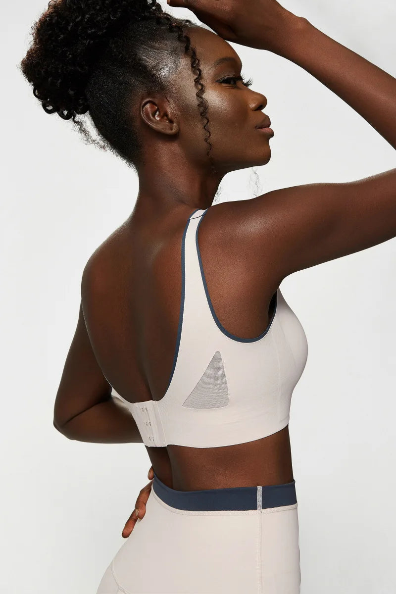 Top Esportivo Feminino Fit Diamond – High Impact Color Contrast com Bojo