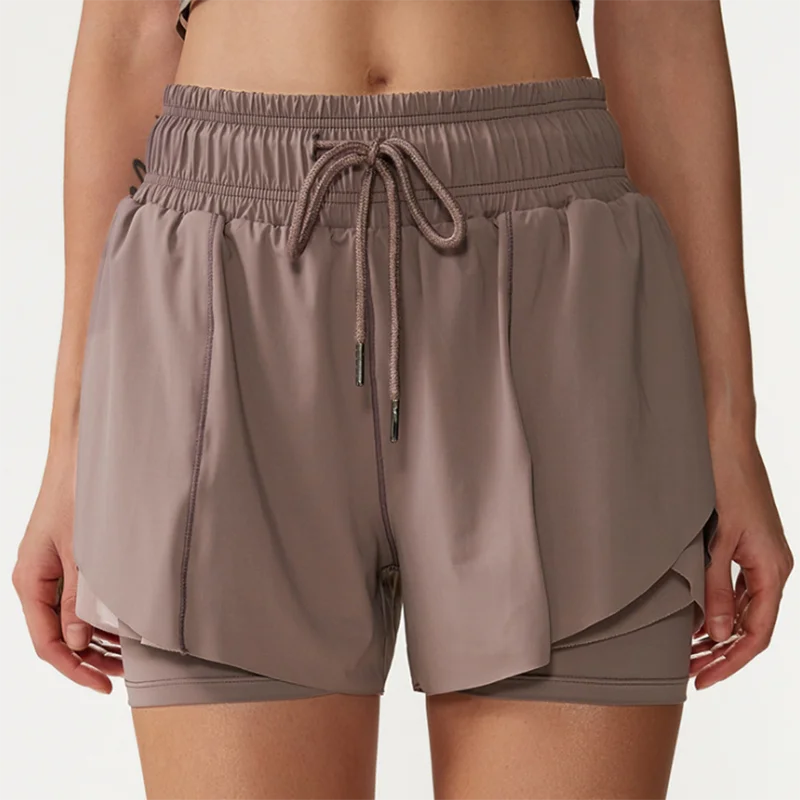 Short Corrida Fitness Feminino Fit Diamond – Fake Two Pieces Quick Dry