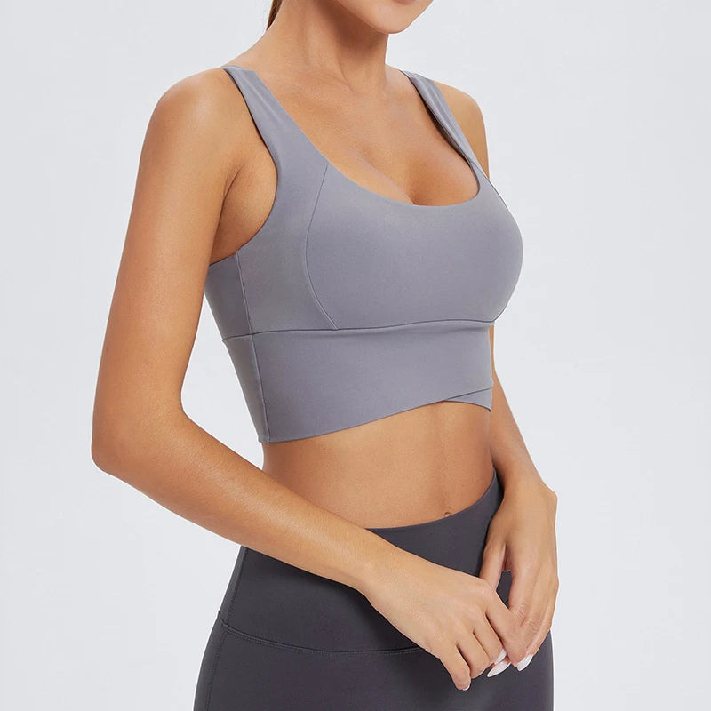 Top Fit Diamond Soft Stretch Yoga Bra Conforto, Sustentação e Liberdade.