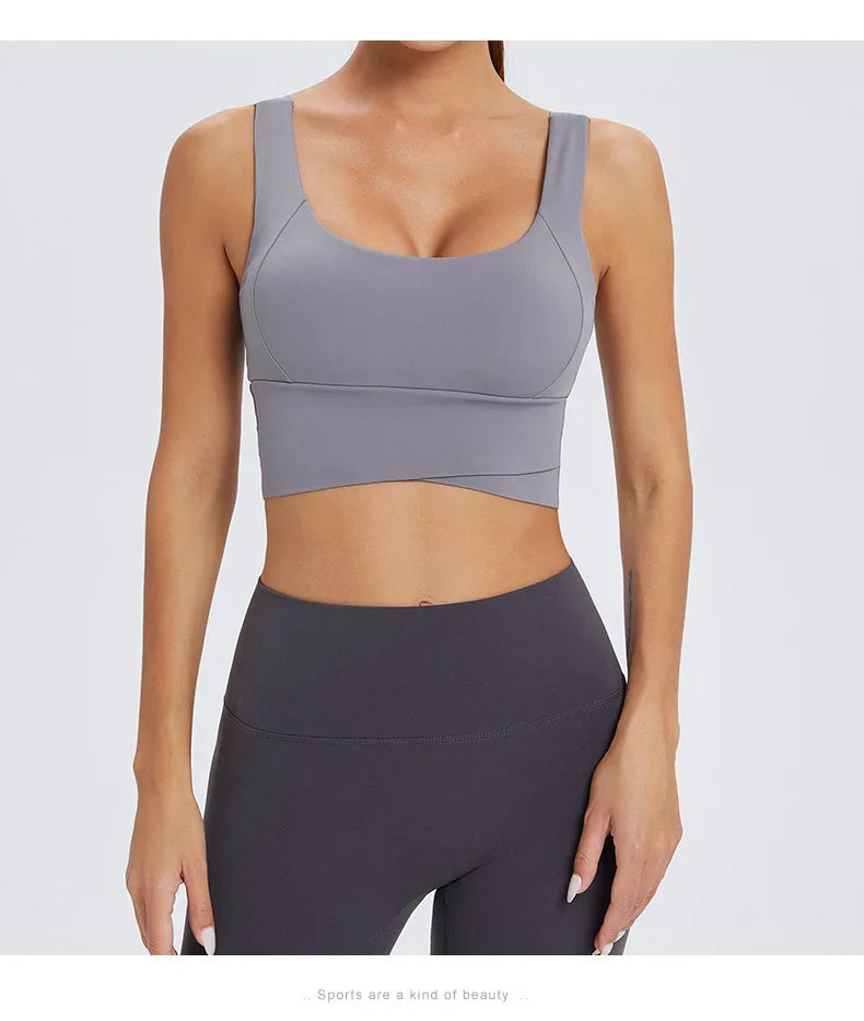Top Fit Diamond Soft Stretch Yoga Bra Conforto, Sustentação e Liberdade.