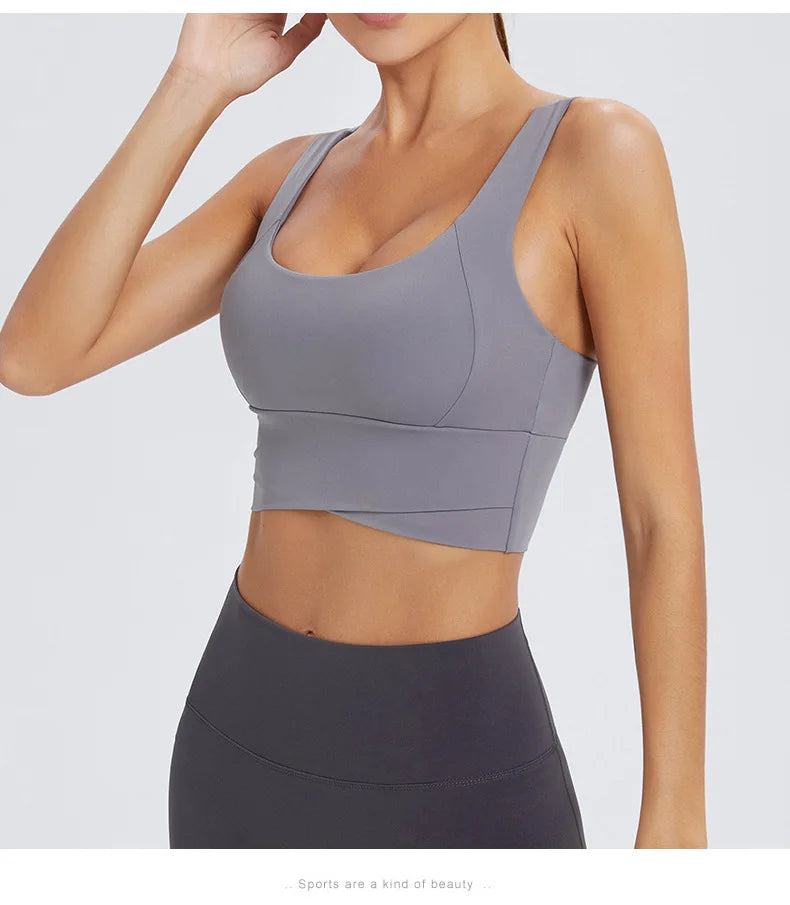 Top Fit Diamond Soft Stretch Yoga Bra Conforto, Sustentação e Liberdade.