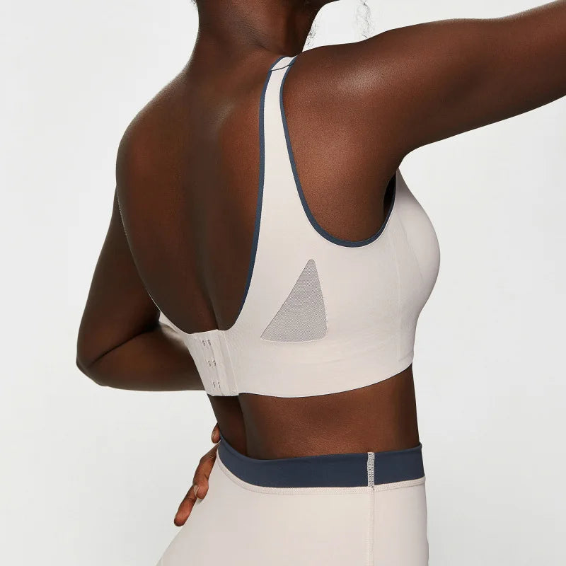 Top Esportivo Feminino Fit Diamond – High Impact Color Contrast com Bojo