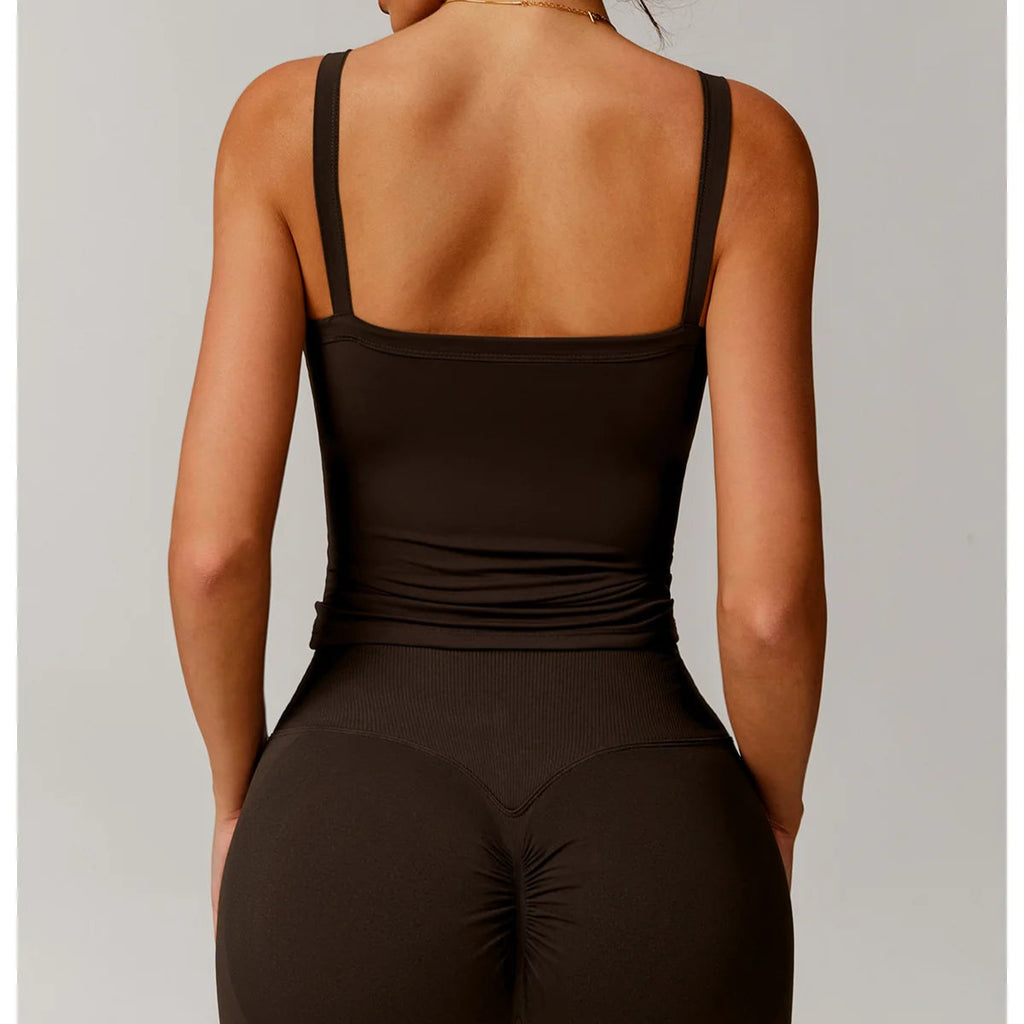 Top Esportivo Feminino Fit Diamond | Suporte Shockproof, Respirável e Push Up