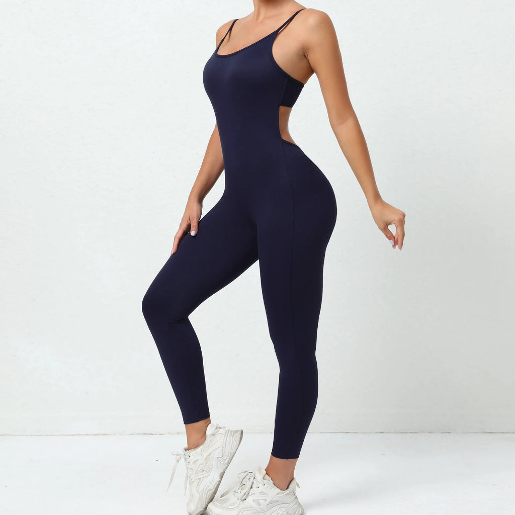 Macacão Fitness Feminino Curto – Sem Manga, One Piece para Treino & Yoga | Fit Diamond
