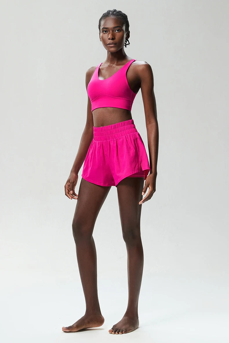 Conjunto Fitness Feminino 2 Peças Fit Diamond – Shorts + Top Summer Respirável