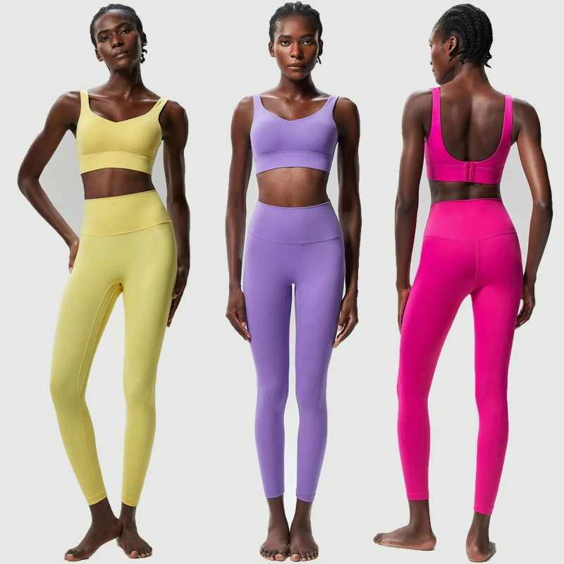 Conjunto Fitness Feminino 2 Peças Fit Diamond – Buttery Soft Slim Fit Respirável