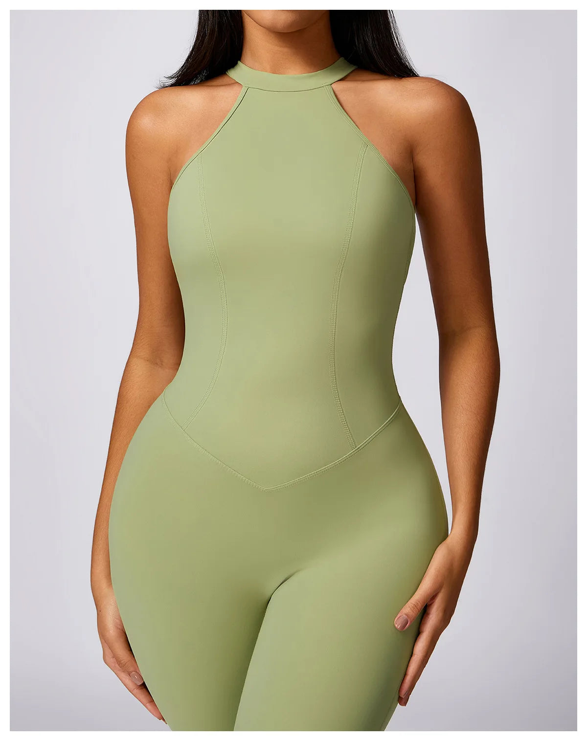 Macacão Fitness Feminino Scrunch Butt – One Piece Sem Manga, Yoga & Treino | Fit Diamond