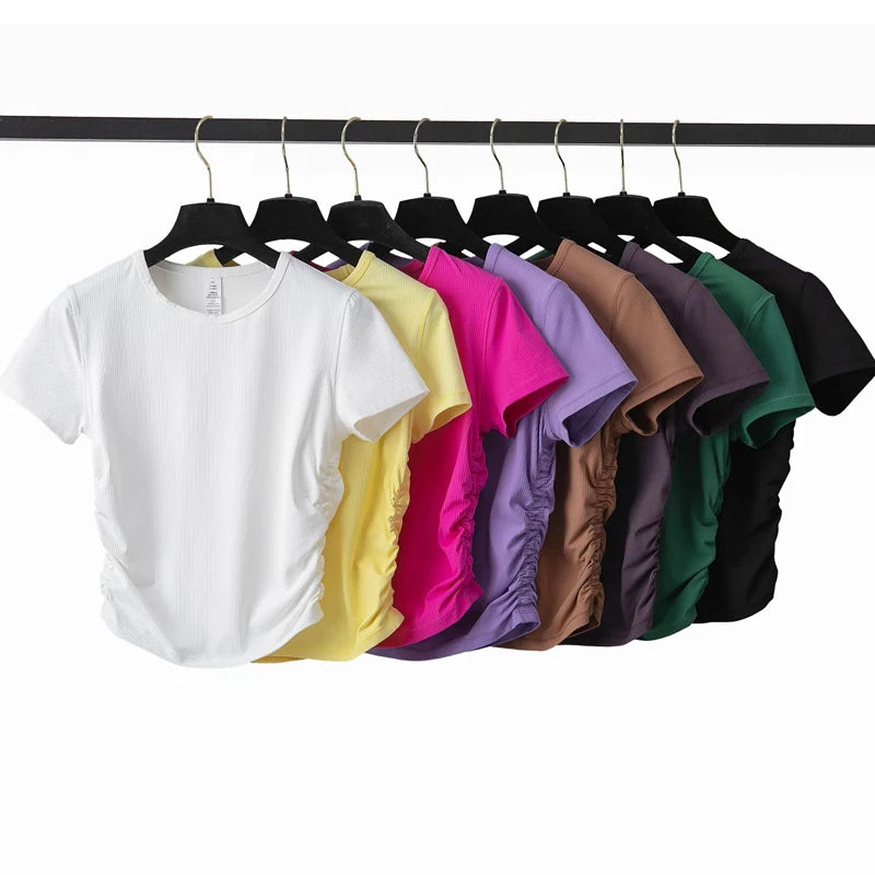 Conjunto Fitness Diamond Quick Dry 2 Peças Camiseta Cropped + Calça Legging - Leveza, Estilo e Praticidade