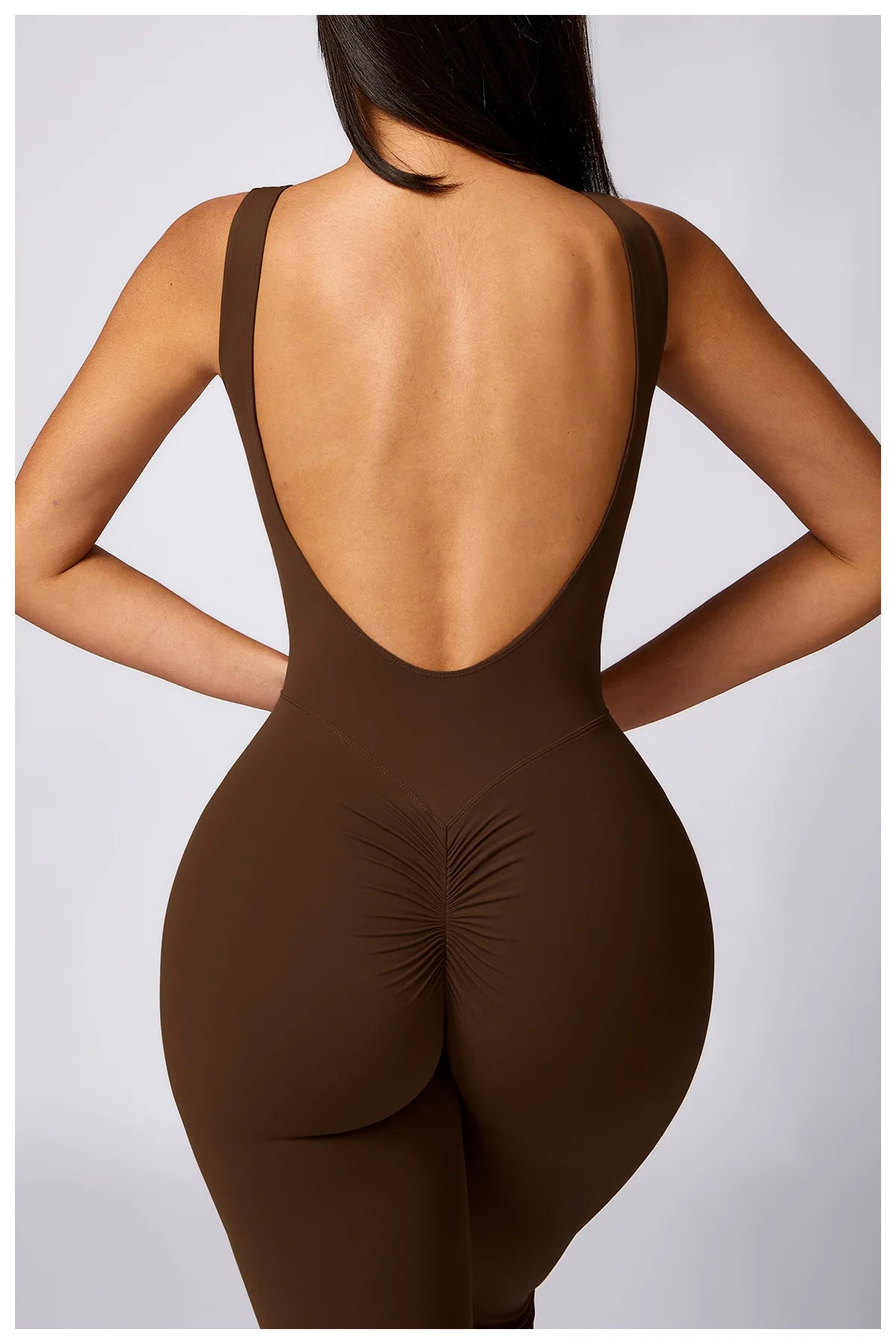 Macacão Fitness Feminino Scrunch Butt Sem Manga – One Piece Push Up | Fit Diamond