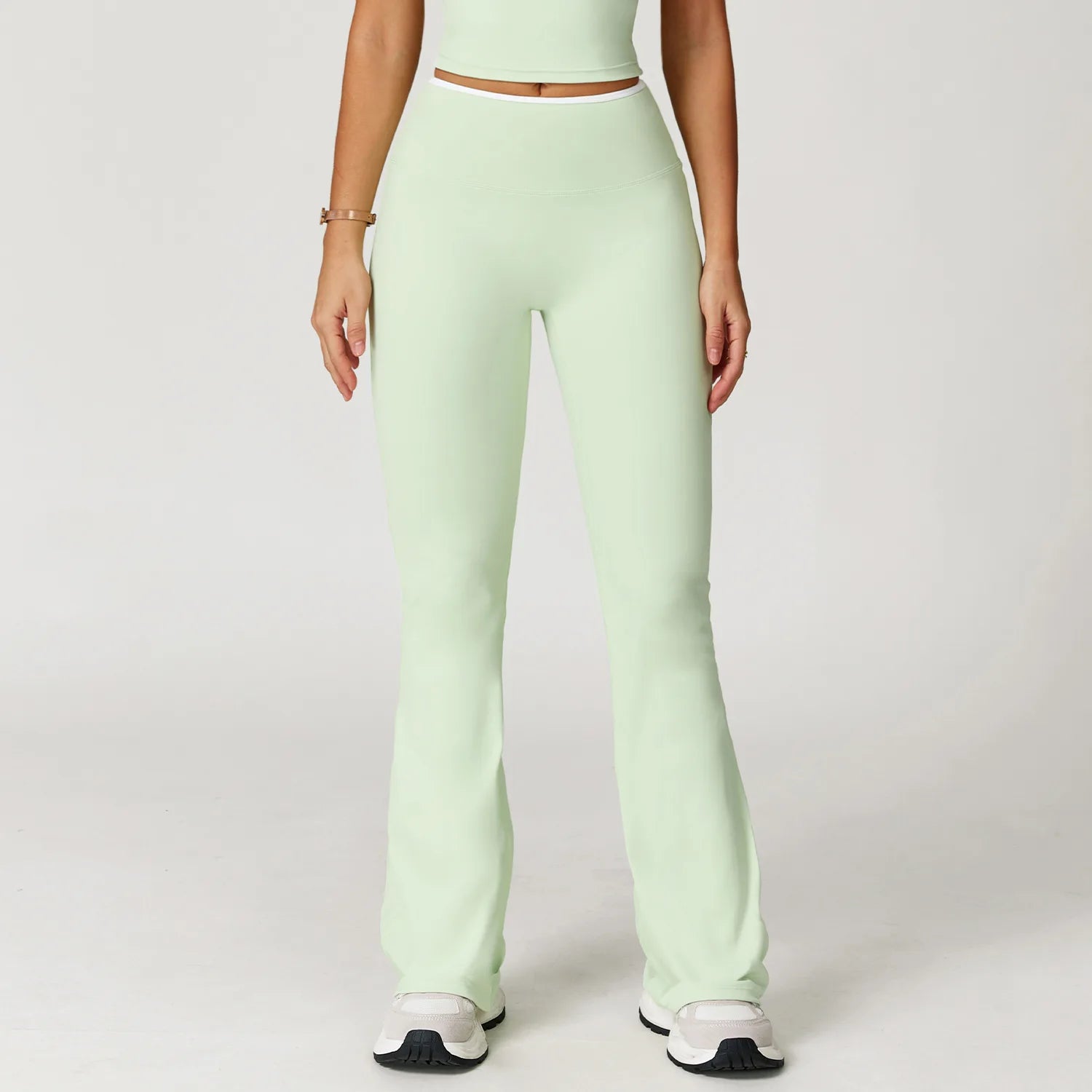 Calça Flare Power Shape – Cintura Alta, Boca de Sino, Super Elástica e Controle de Abdômen
