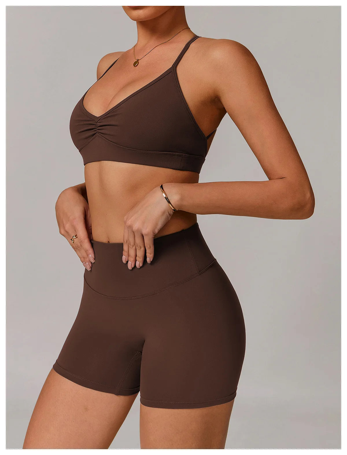 Top Esportivo de Alcinha Costas V | Yoga, Academia & Corrida | Suporte Shock Proof