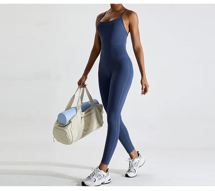 Macacão Fitness Feminino Seamless Sem Manga – Push Up One Piece | Fit Diamond