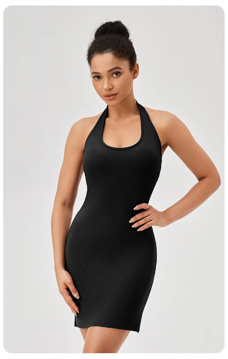 Vestido Fitness Feminino Fit Diamond – Macacão One Piece Sexy Back Tennis & Golf Dress
