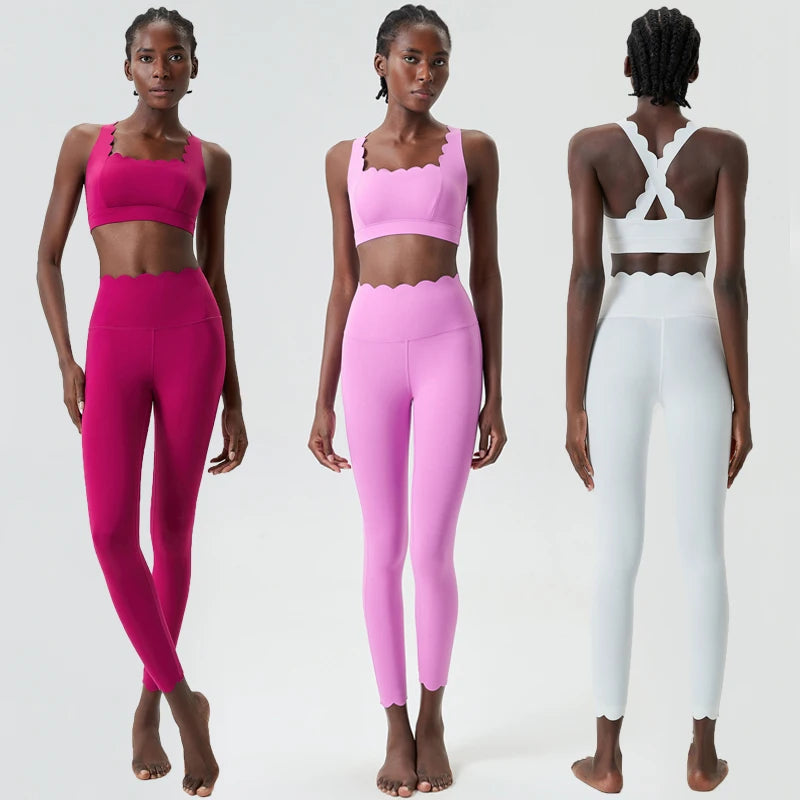 Conjunto Fitness Feminino 2 Peças Fit Diamond – Legging + Top Slim Fit Respirável