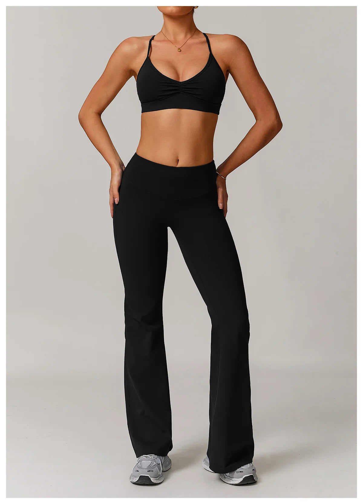 Top Esportivo de Alcinha Costas V | Yoga, Academia & Corrida | Suporte Shock Proof