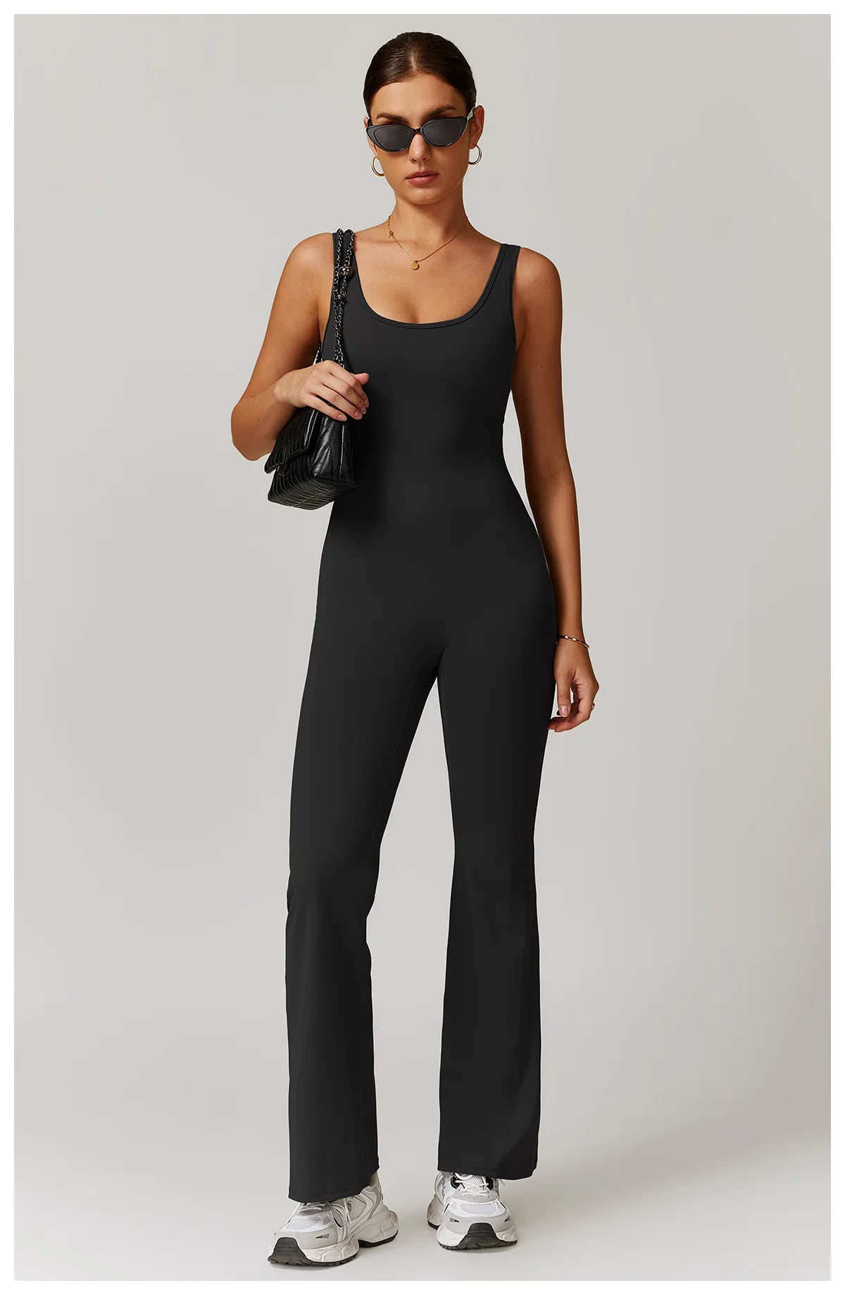 Macacão Fitness Feminino Decote V nas Costas com Bolsos – One Piece | Fit Diamond