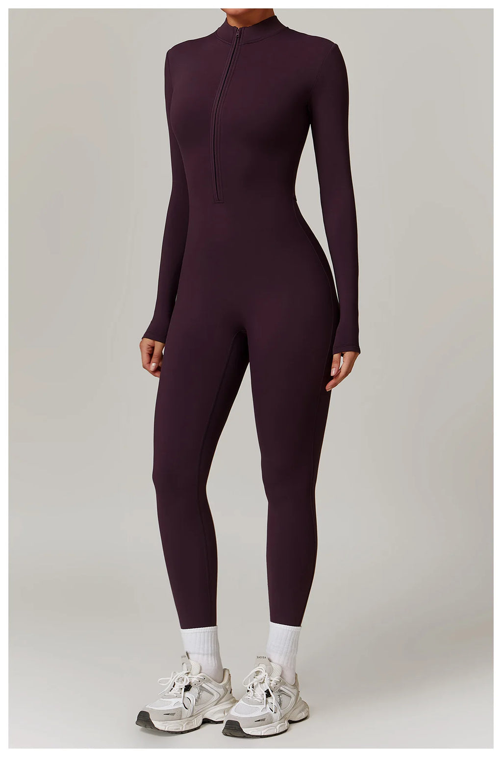 Macacão Fitness Feminino Manga Longa com Zíper – Push Up One Piece | Fit Diamond