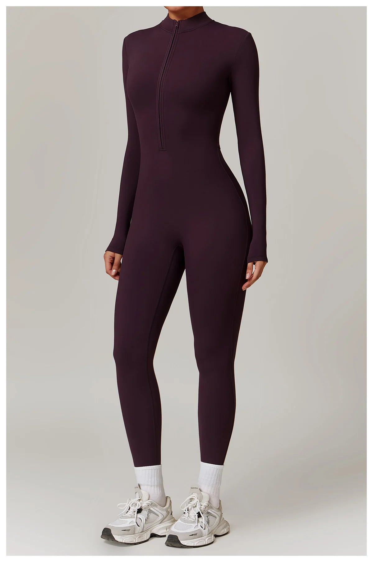 Macacão Fitness Feminino Manga Longa com Zíper – Push Up One Piece | Fit Diamond