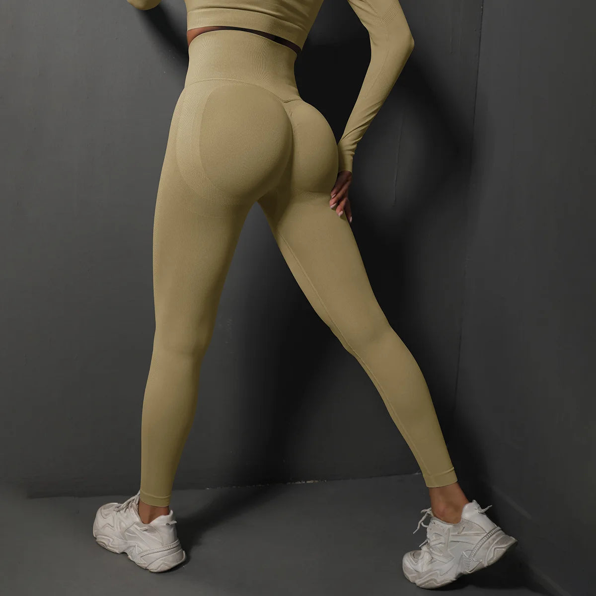 Legging Feminina Sem Costura – Cintura Alta, Efeito Levanta Bumbum, Compressão e Conforto