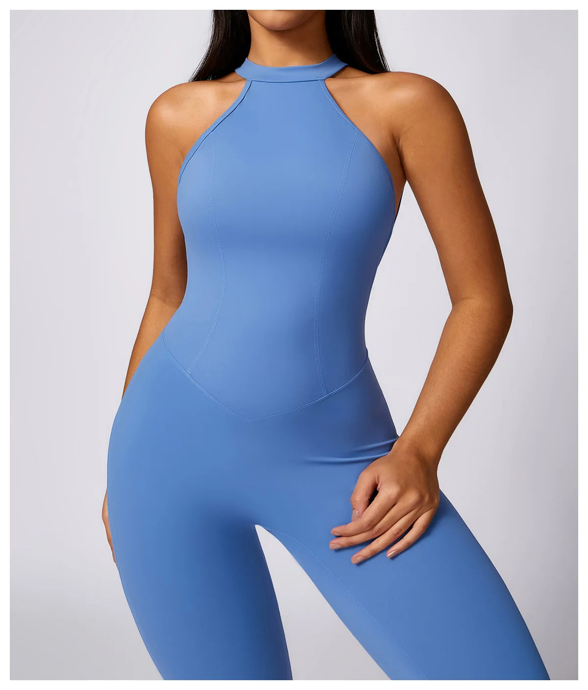 Macacão Fitness Feminino Scrunch Butt – One Piece Sem Manga, Yoga & Treino | Fit Diamond