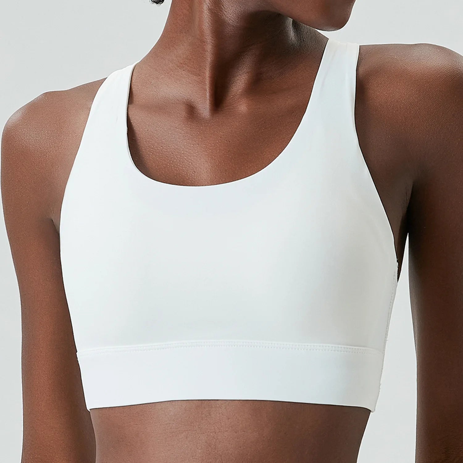 Top Esportivo Feminino Fit Diamond – High Impact U-Neck Super Stretch