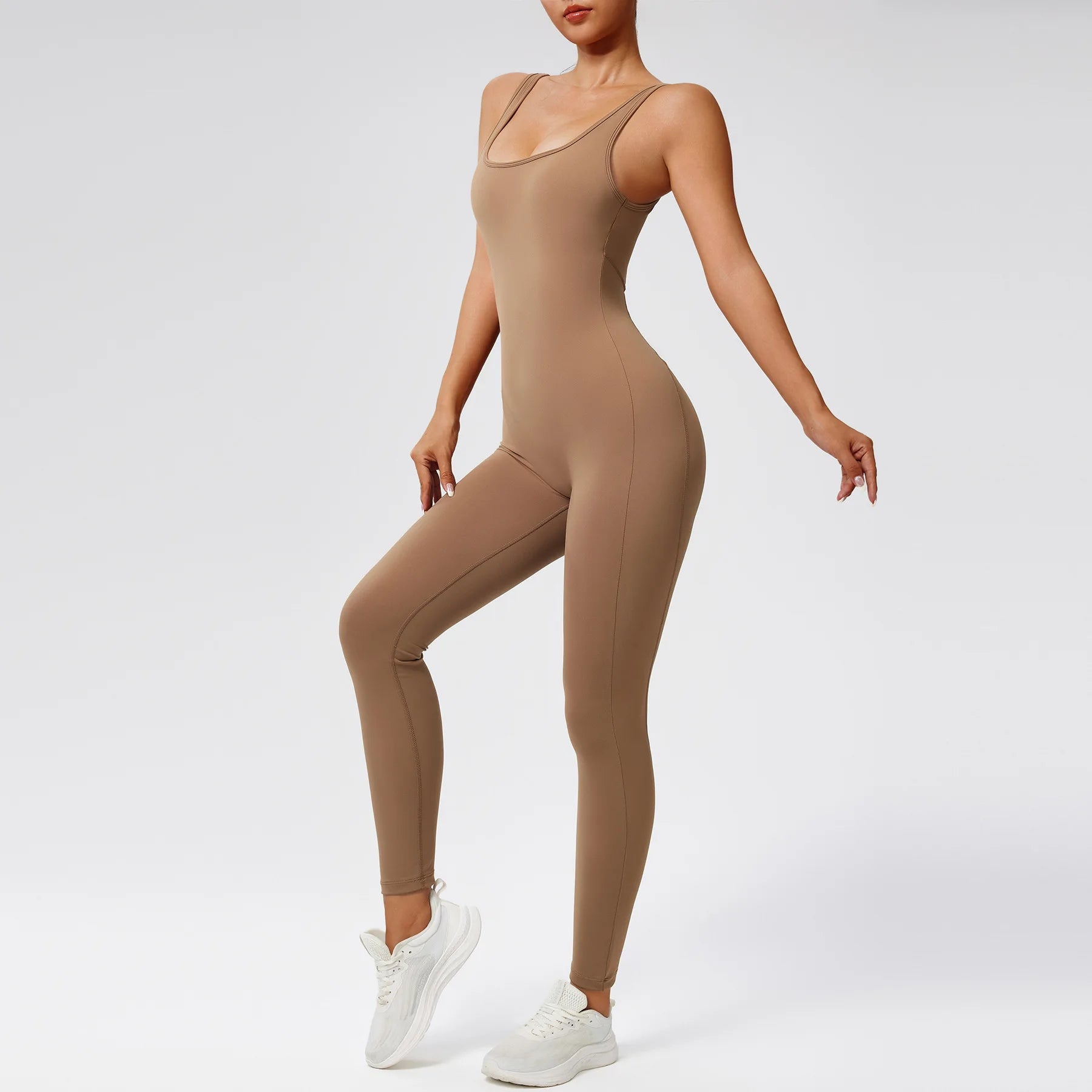 Macacão Fitness Feminino Sem Manga – Yoga & Treino One Piece | Fit Diamond