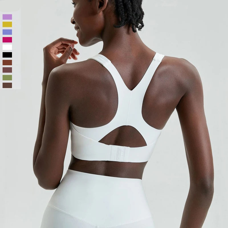 Top Esportivo Feminino Fit Diamond – High Impact U-Neck Super Stretch