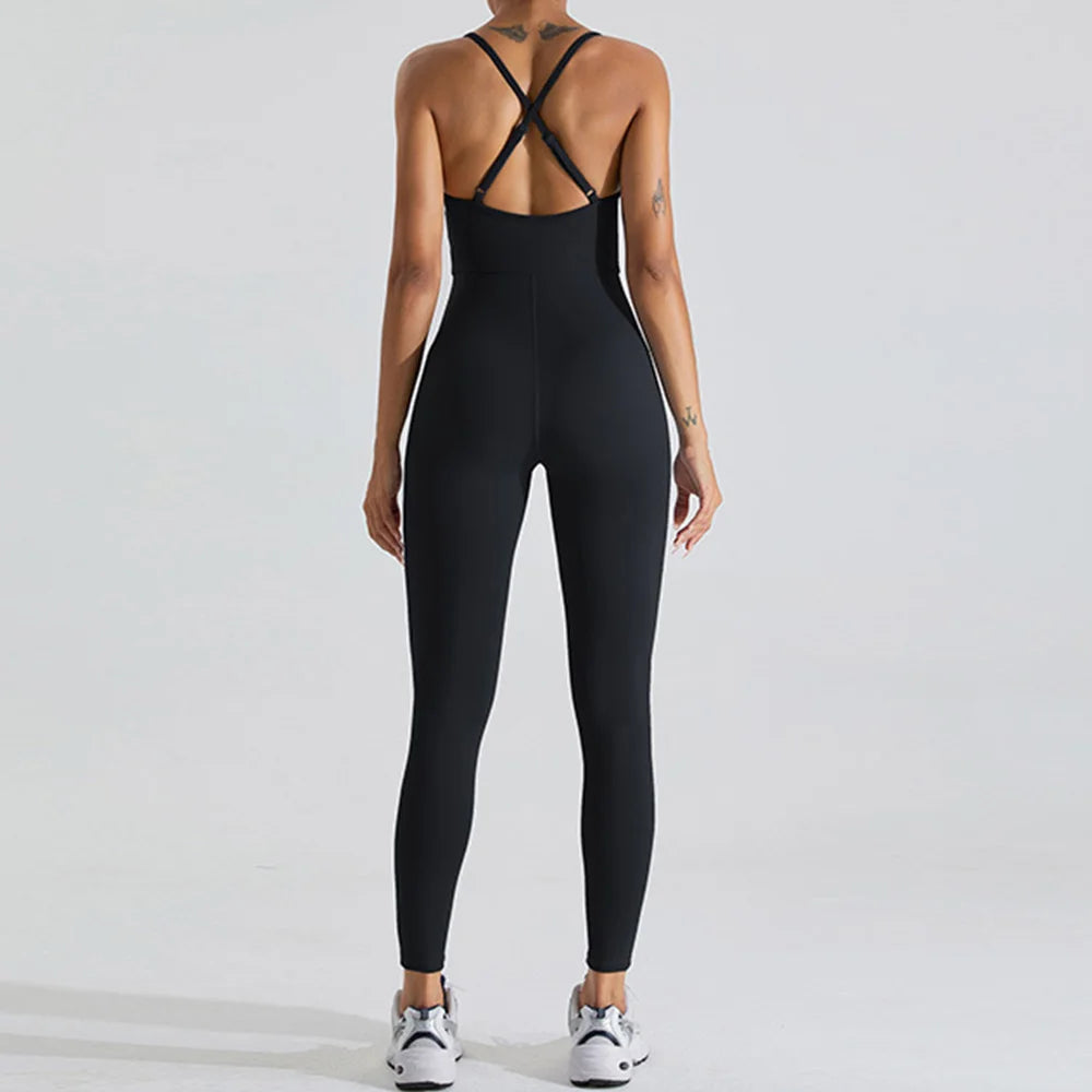 Macacão Fitness Feminino Seamless Sem Manga – Push Up One Piece | Fit Diamond