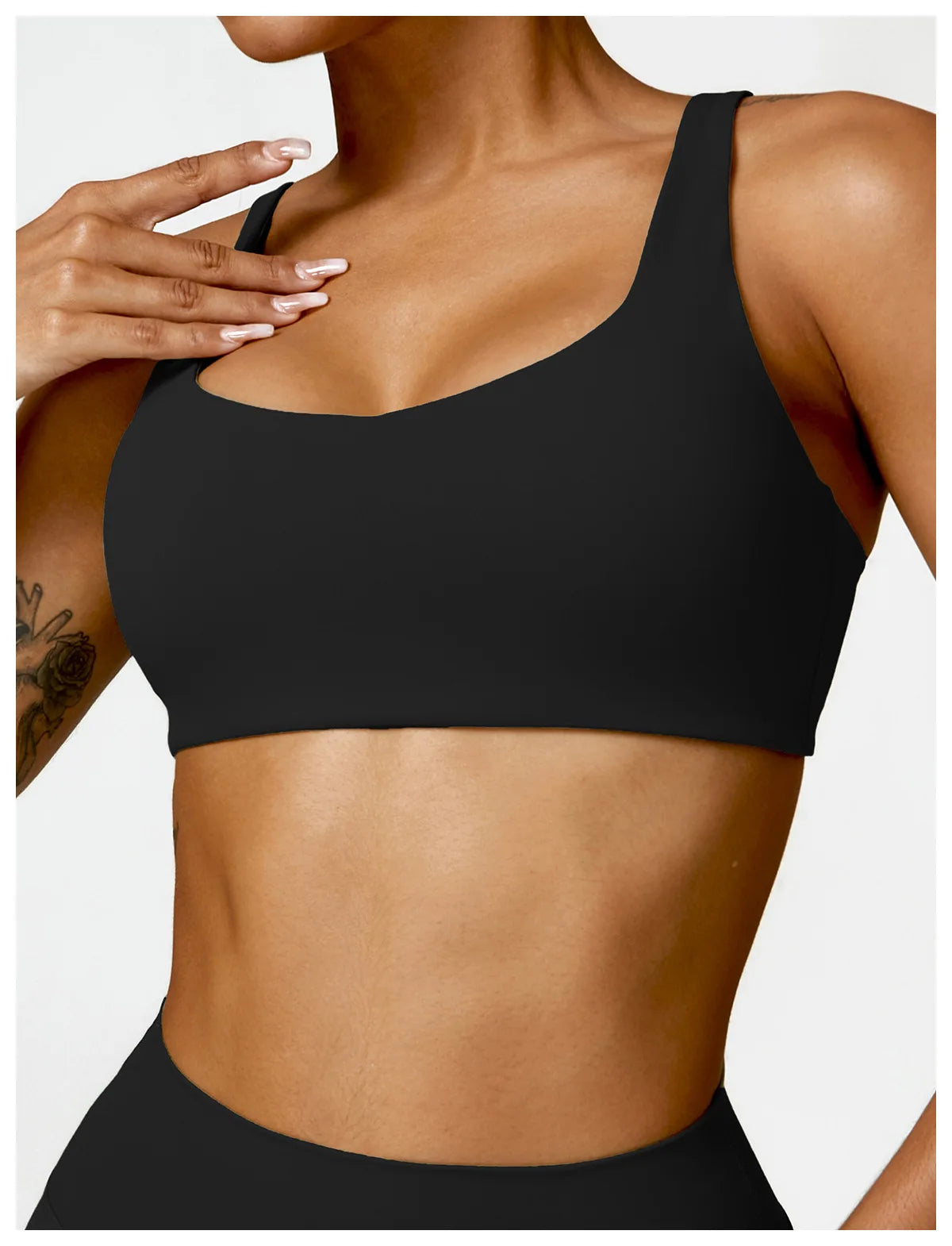 Top Alças Largas Fit Diamond | Sexy Push Up, Respirável e Conforto Total