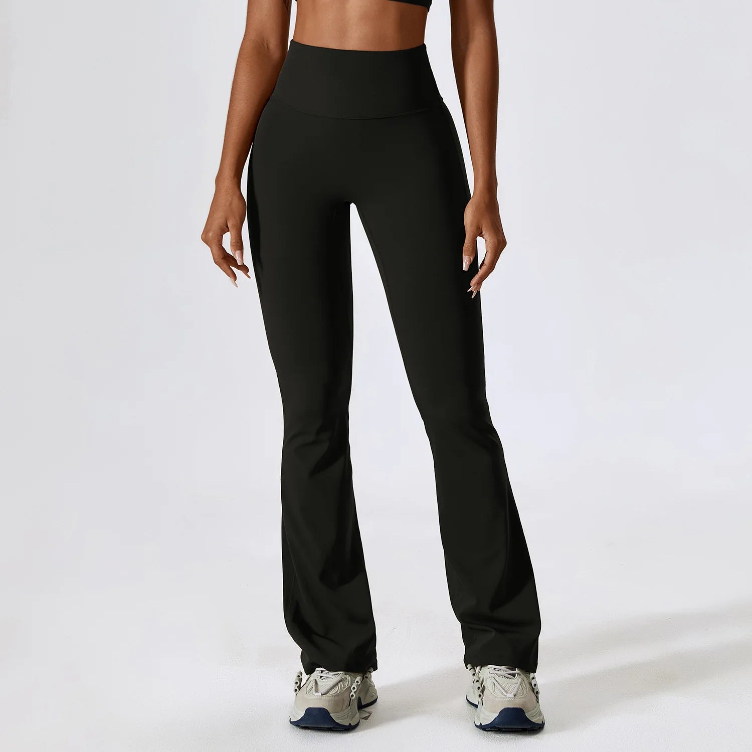 Calça Flare Fitness Scrunch – Cintura Alta, Levanta Bumbum, Ideal para Yoga, Dança e Academia