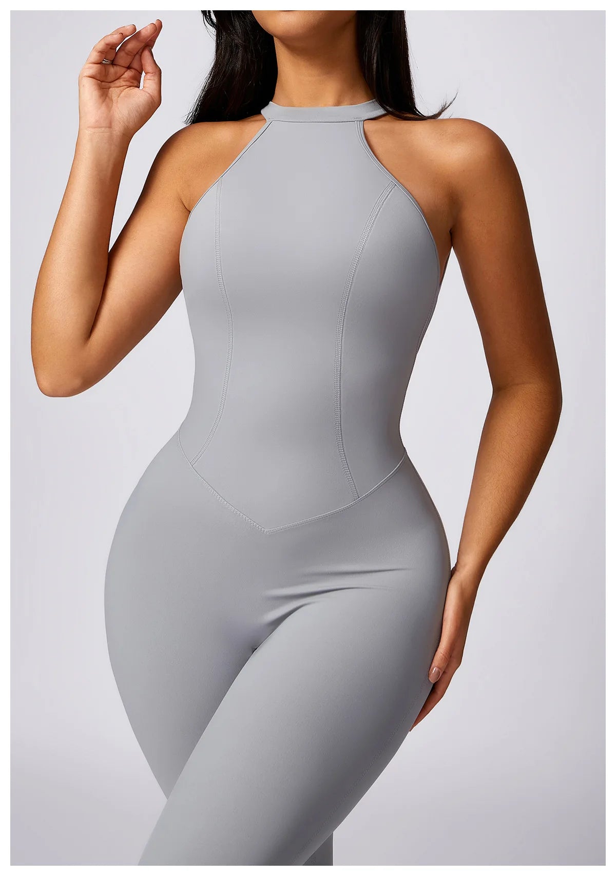 Macacão Fitness Feminino Scrunch Butt – One Piece Sem Manga, Yoga & Treino | Fit Diamond