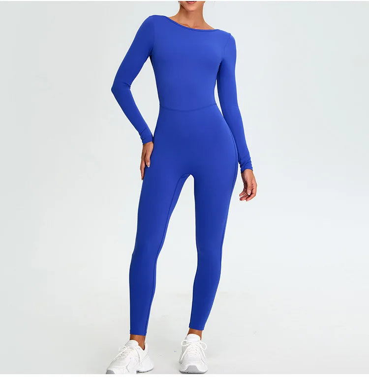 Macacão Fitness Feminino Manga Longa – Push Up One Piece | Fit Diamond
