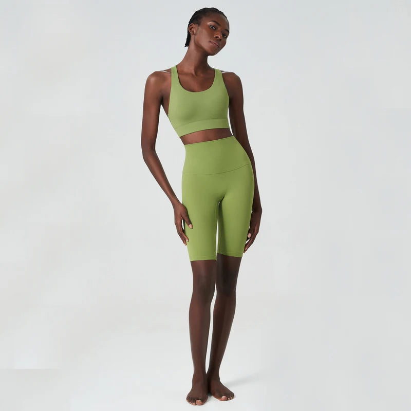 Conjunto Fitness Feminino 2 Peças Fit Diamond – Summer Shorts + Top Stretch