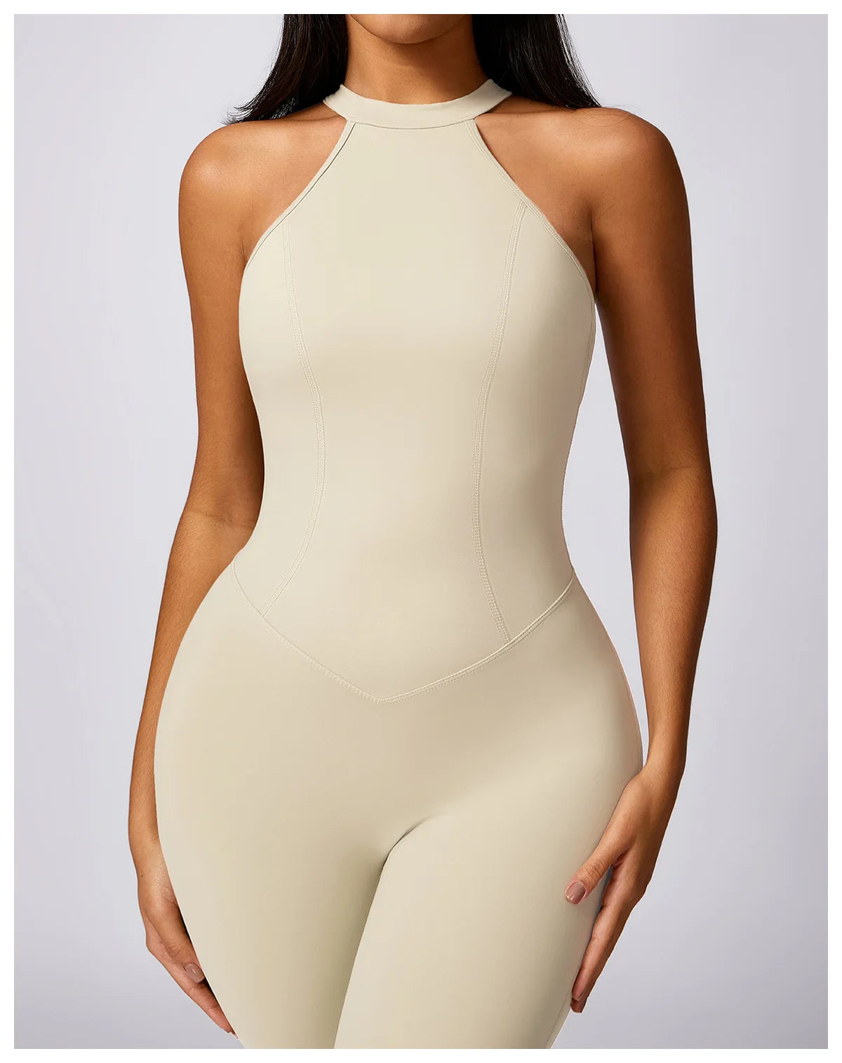 Macacão Fitness Feminino Scrunch Butt – One Piece Sem Manga, Yoga & Treino | Fit Diamond