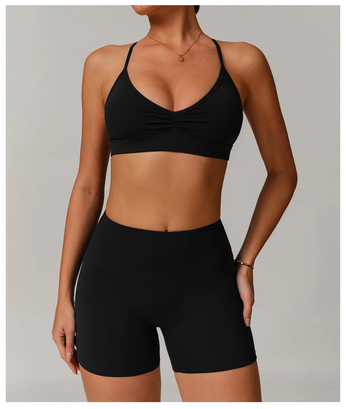 Top Esportivo de Alcinha Costas V | Yoga, Academia & Corrida | Suporte Shock Proof