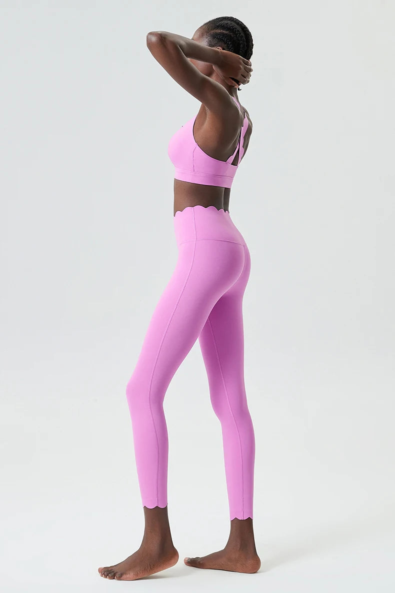 Conjunto Fitness Feminino 2 Peças Fit Diamond – Legging + Top Slim Fit Respirável