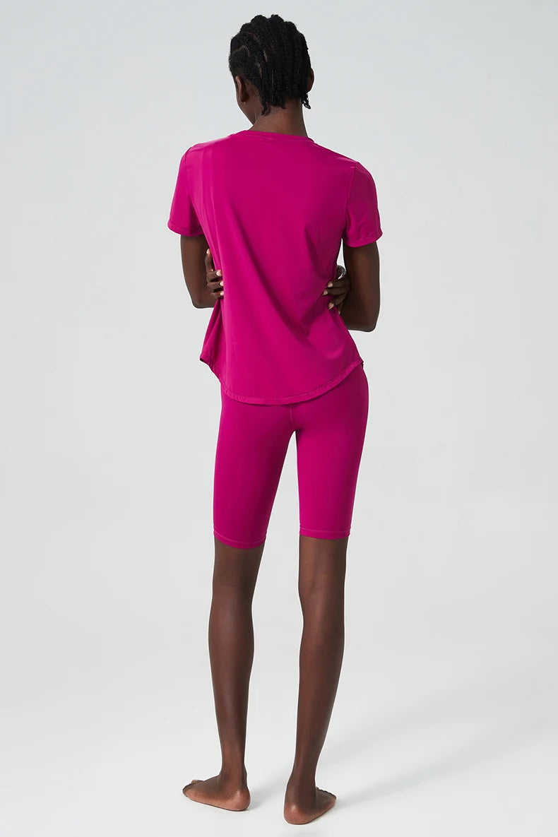 Conjunto Fitness Feminino Fit Diamonds Summer — Top + Short de Secagem Rápida e Toque Suave