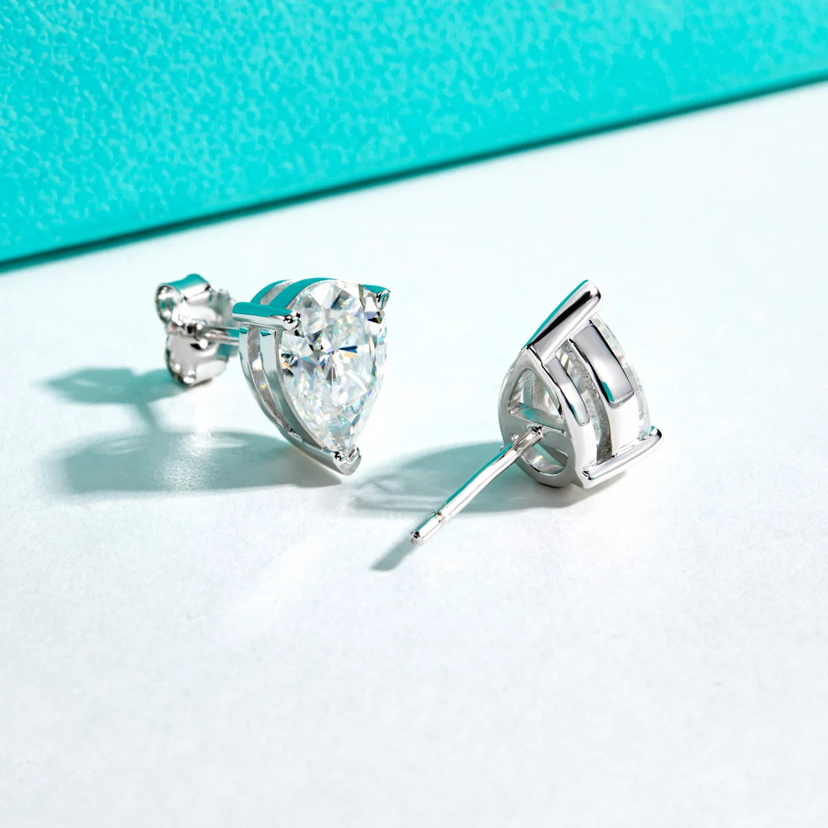 Conjunto Colar 2.5ct e Brincos 1.2ct Moissanita em Prata 925