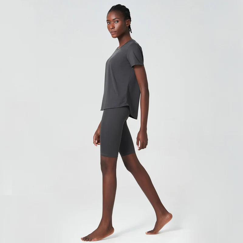 Conjunto Fitness Feminino Fit Diamonds Summer — Top + Short de Secagem Rápida e Toque Suave