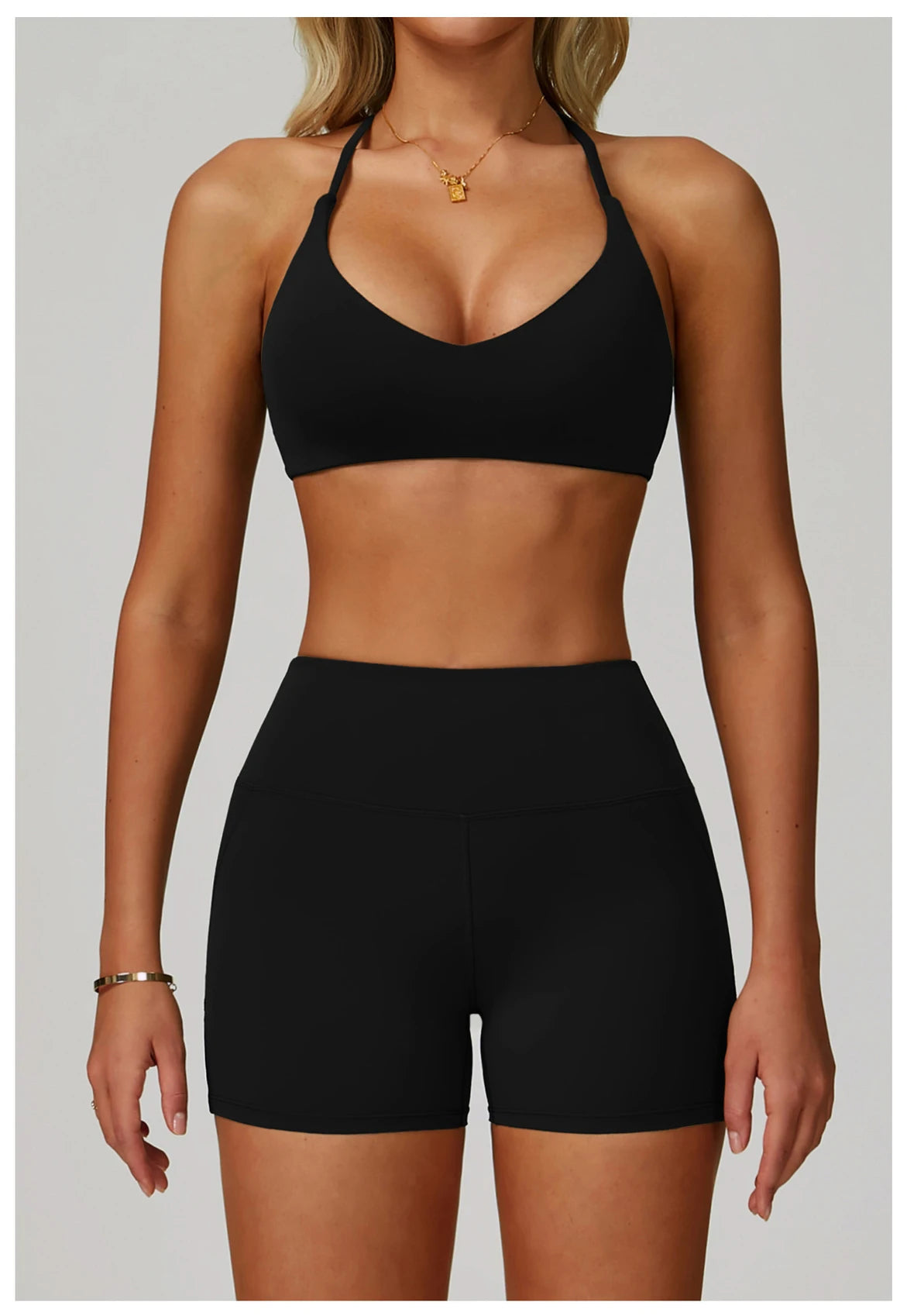 Top Esportivo Feminino Fit Diamond | Cross Shoulder Push Up, Secagem Rápida e Suporte Shockproof