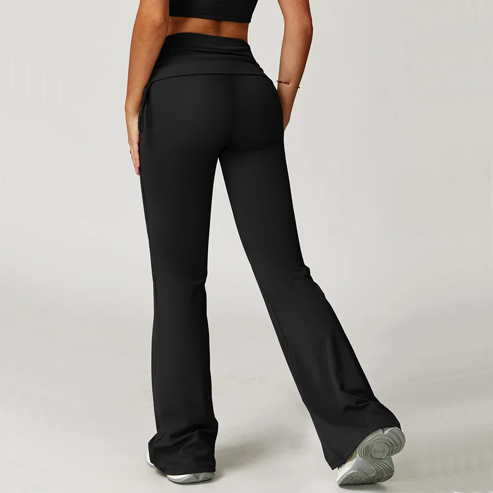 Calça Flare Yoga Levanta Bumbum – Cintura Alta, Modelagem Flared e Conforto Total para Academia e Dia a Dia