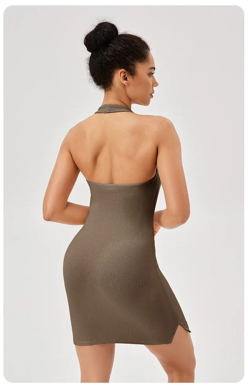 Vestido Fitness Feminino Fit Diamond – Macacão One Piece Sexy Back Tennis & Golf Dress