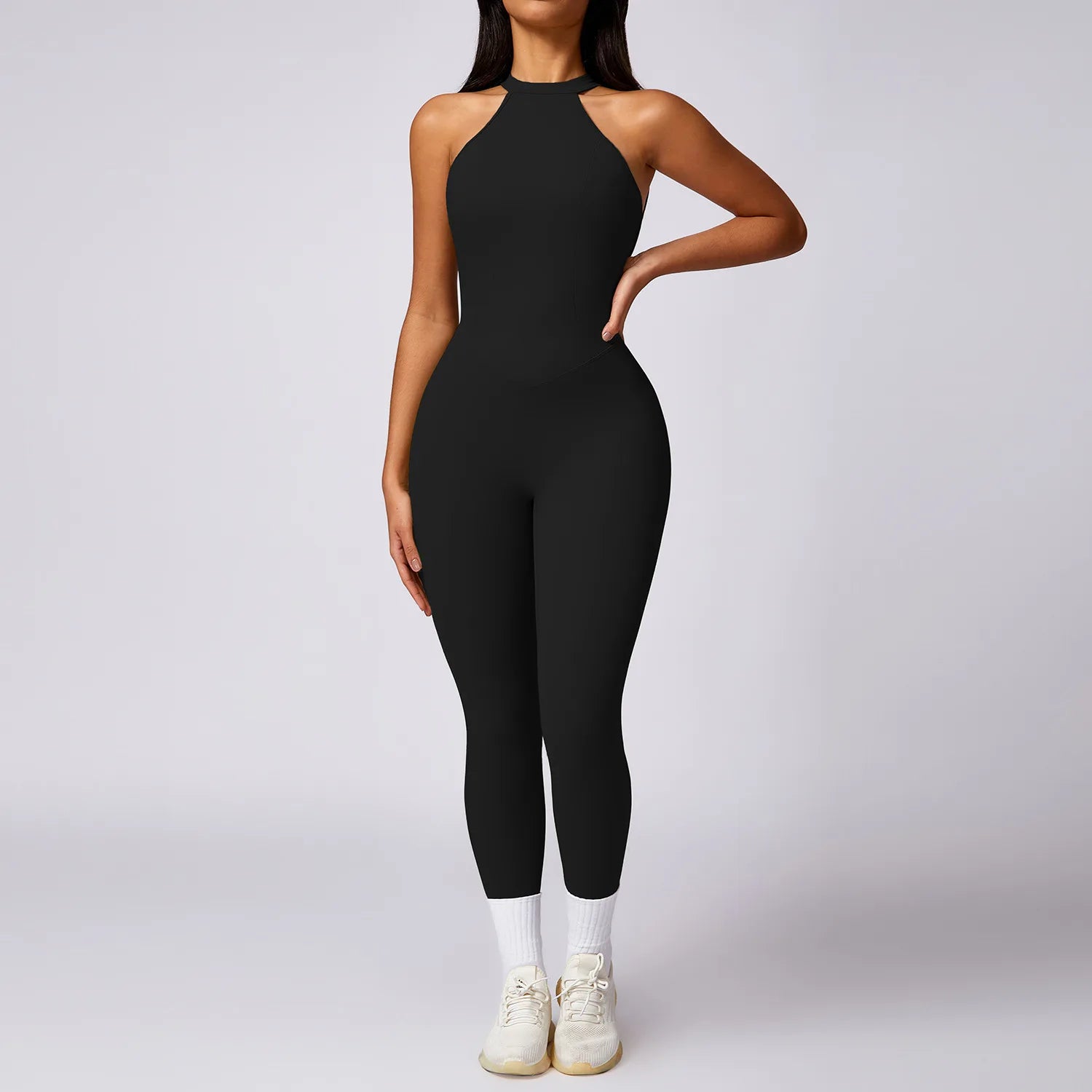 Macacão Fitness Feminino Scrunch Butt – One Piece Sem Manga, Yoga & Treino | Fit Diamond