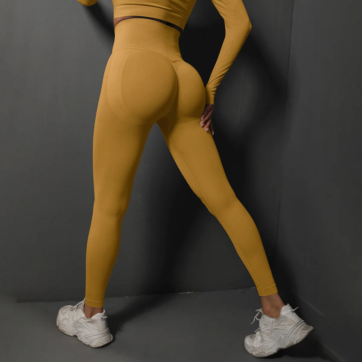 Legging Feminina Sem Costura – Cintura Alta, Efeito Levanta Bumbum, Compressão e Conforto