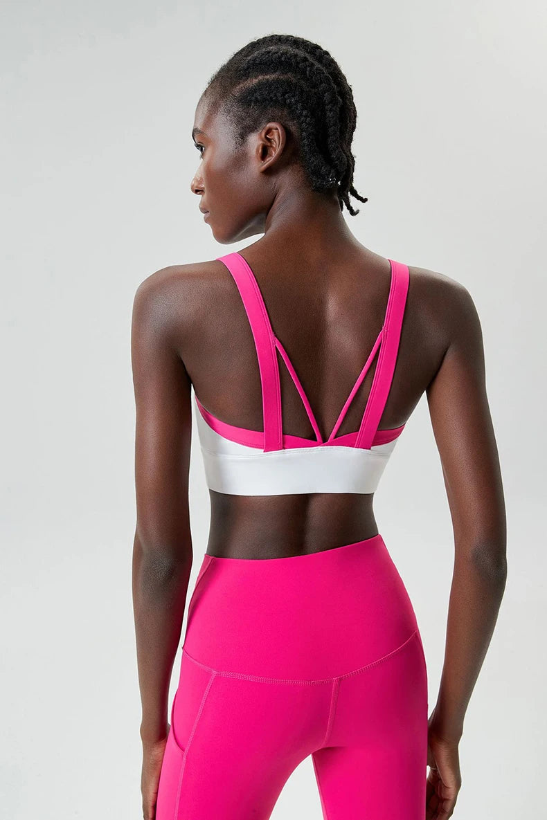 Conjunto Fitness Feminino Fit Diamonds High Impact — Top + Legging com Bolsos e Compressão Premium