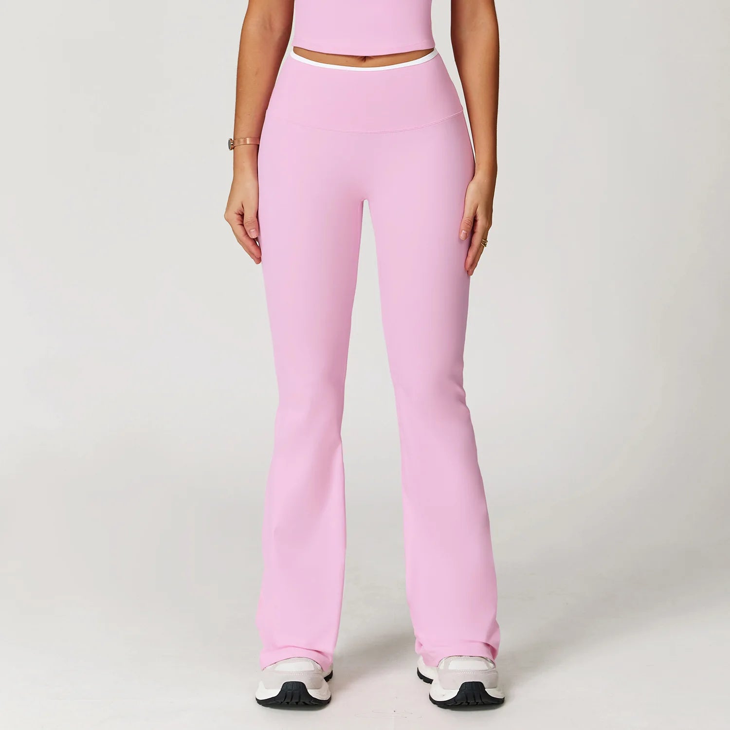 Calça Flare Power Shape – Cintura Alta, Boca de Sino, Super Elástica e Controle de Abdômen